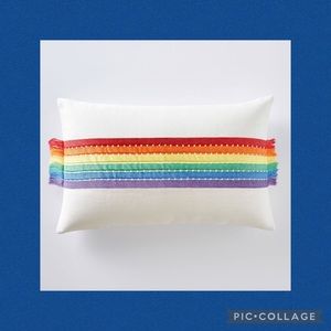 NWT Pottery Barn Teen Fringe Lumbar Pillow Cover
